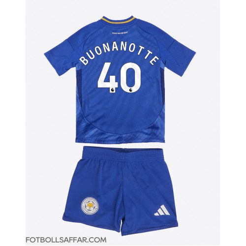 Leicester City Facundo Buonanotte #40 Hemmadräkt Barn 2024-25 Kortärmad (+ Korta byxor)